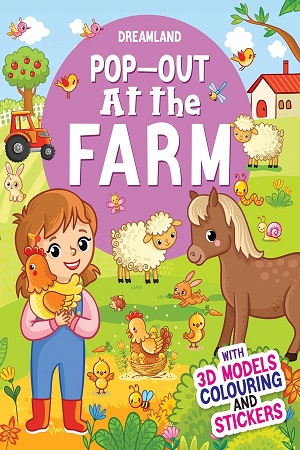 Pop-Out at the Farm- With 3D Models Colouring and Stickers