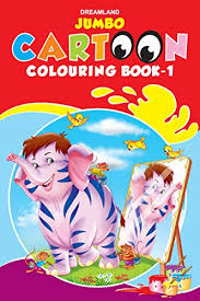 Jumbo Cartoon Colouring Book 1 