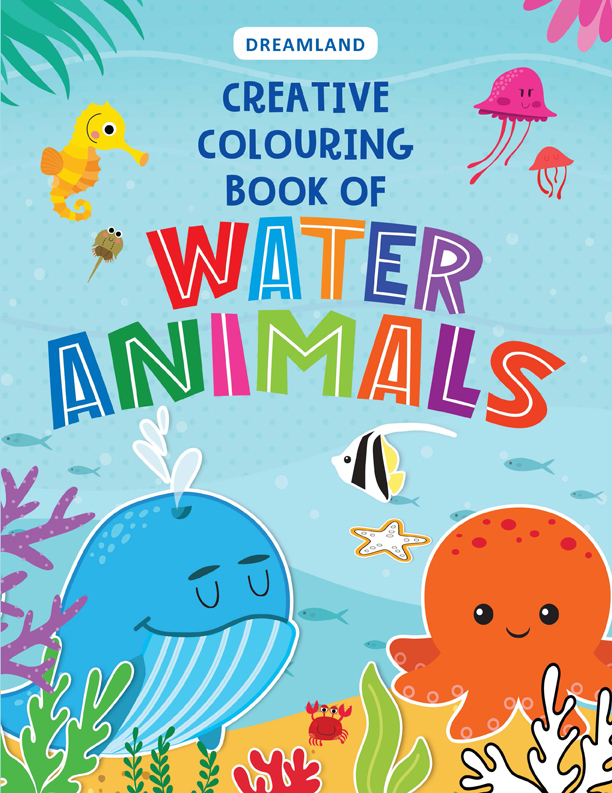 Creative Colouring Book of Water Animals