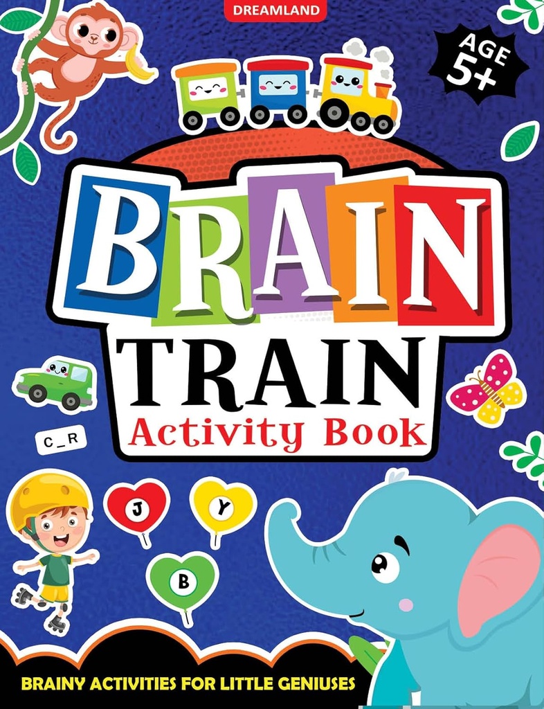 Brain Train Activity Book for Kids Age 5+