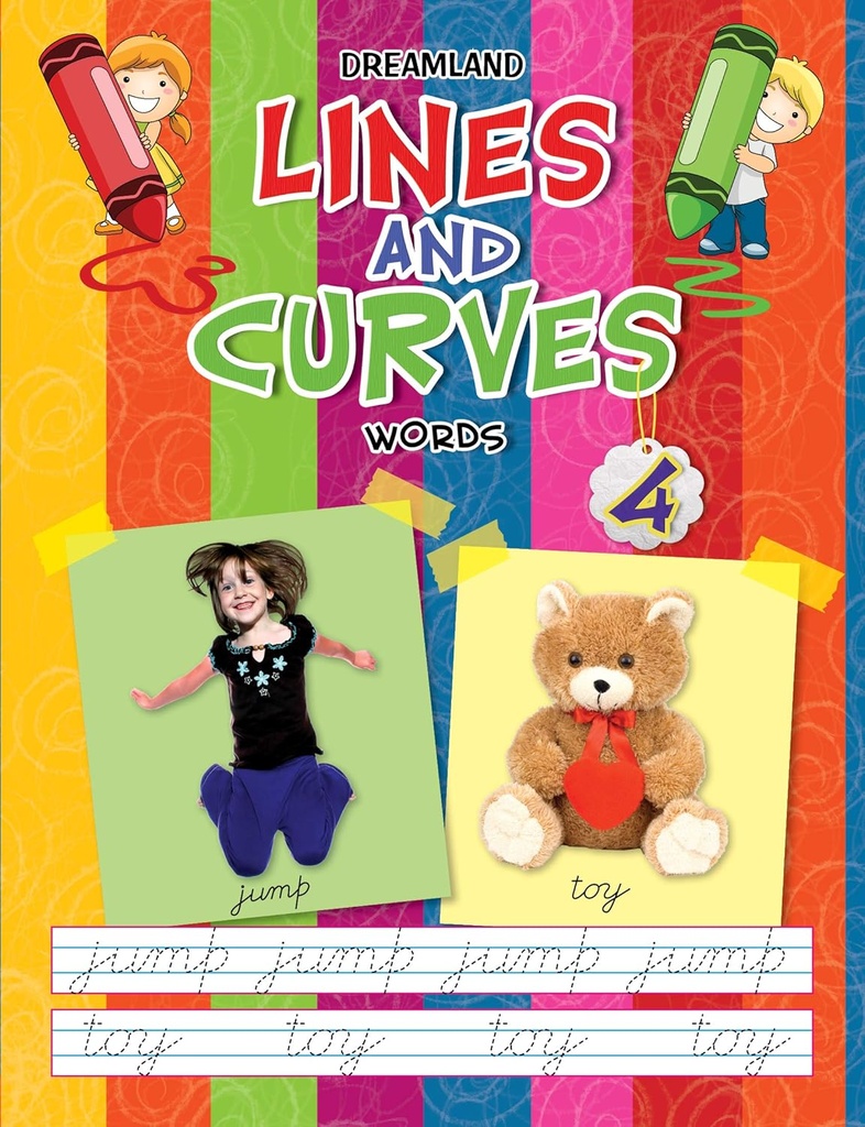 Lines and Curves Words Writing Book 4 