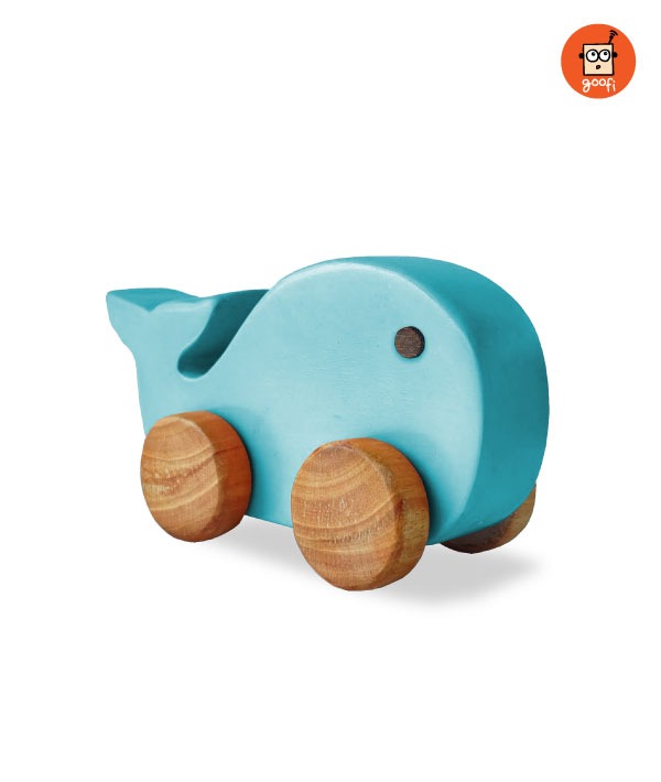 Wooden Wheel Whale