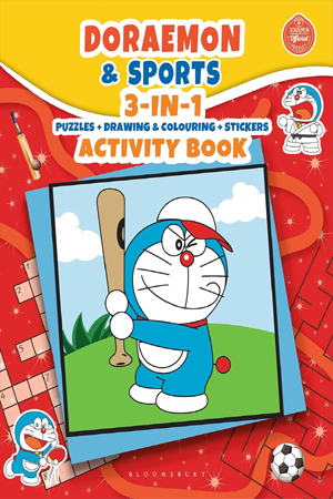 Doraemon & Sports: 3-IN-1 Puzzles + Drawing & Colouring + Stickers Activity Book