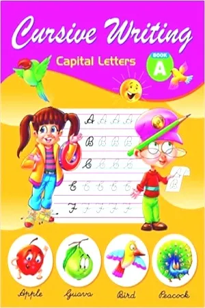 Cursive Writing Capital Letters Book-A