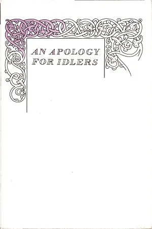 An Apology For Idlers