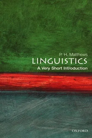 A Very Short Introduction : Linguistics
