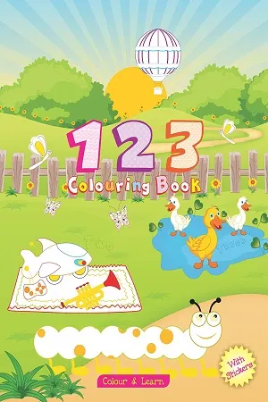 123 Colouring Book : Colour &amp; Learn