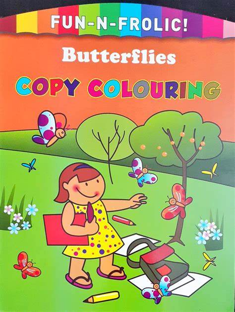 Butterflies Copy Colouring