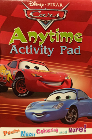 Disnep Pazar Cars Anytime Activity Pad