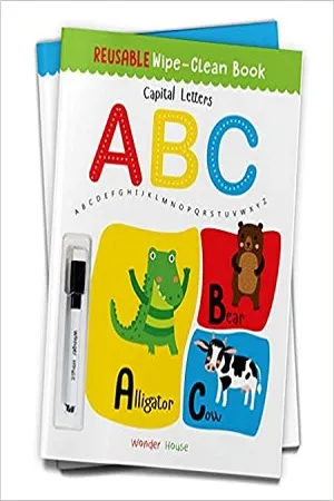 Reusable Wipe And Clean Book - Capital Letters