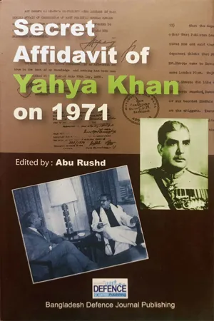 Secret Affidavit Of Yahya Khan On 1971