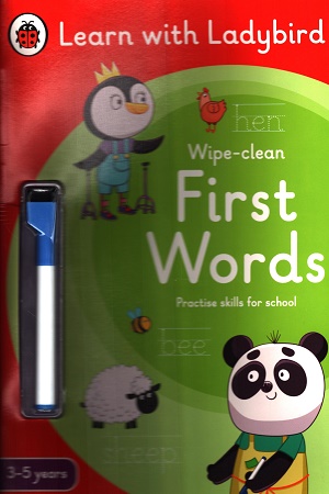 Learn with Ladybird Wipe Clean First Words 3-5