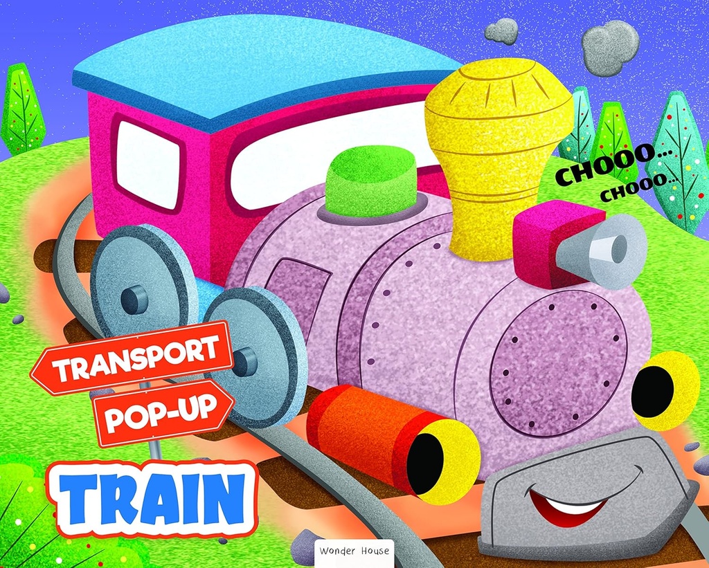 Pop-up Transport - Train - Gorgeously Illustrated Pop-up Book For Children