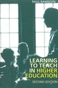 Learning to Teach in Higher Education