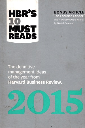 [9781633690219] HBR's 10 Must Reads 2015: The Definitive Management Ideas of the Year from Harvard Business Review