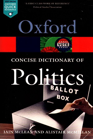 [9780199205165] Dictionary of Politics