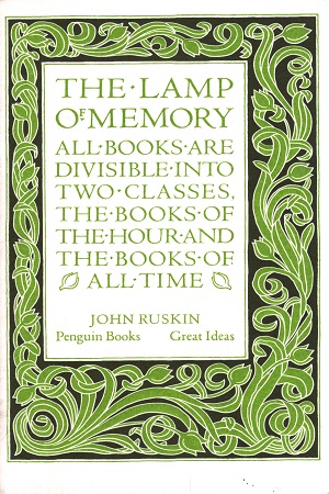 [9780141036670] The Lamp of Memory (Penguin Great Ideas)