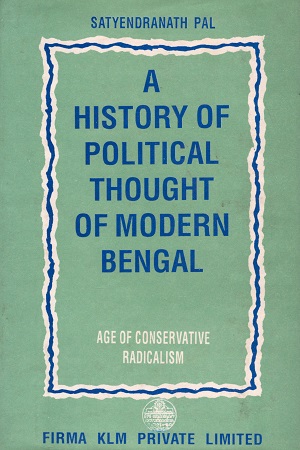 [8171020100] A History of Political Thought of Modern Bengal