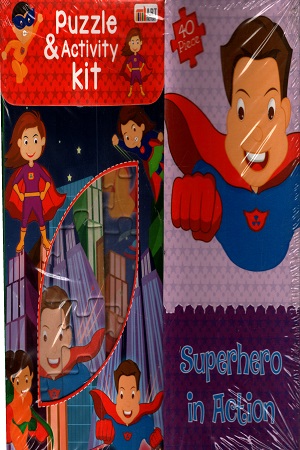 [9789385424502] Superhero in Action (Puzzle & Activity Kid)