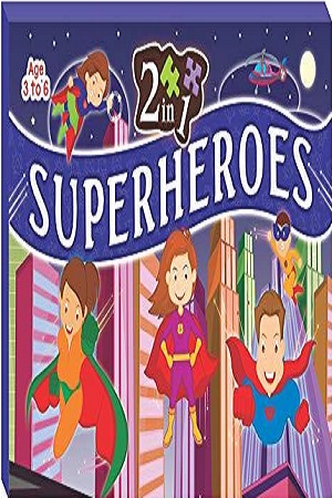 [9789385809088] 2 IN 1 SUPERHEROES PUZZLE SET
