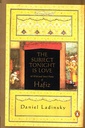 The Subject Tonight Is Love: 60 Wild and Sweet Poems of Hafiz