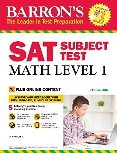 [9781438011332] Barron's SAT Subject Test: Math Level 1