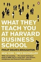 What They Teach You At Harvard Business School