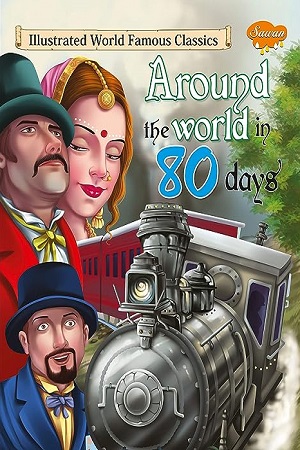 [9789389504163] Around the World in 80 Days - Illustrated World Famous Classics