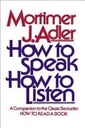 HOW TO SPEAK HOW TO LISTEN