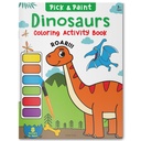 
Pick and Paint Coloring Activity Book For Kids: Dinosaurs